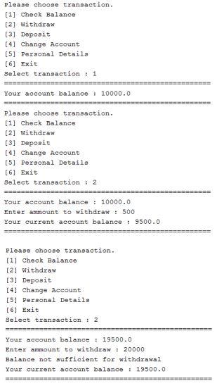 Solved Design and develop a Java program for an ATM machine. | Chegg.com