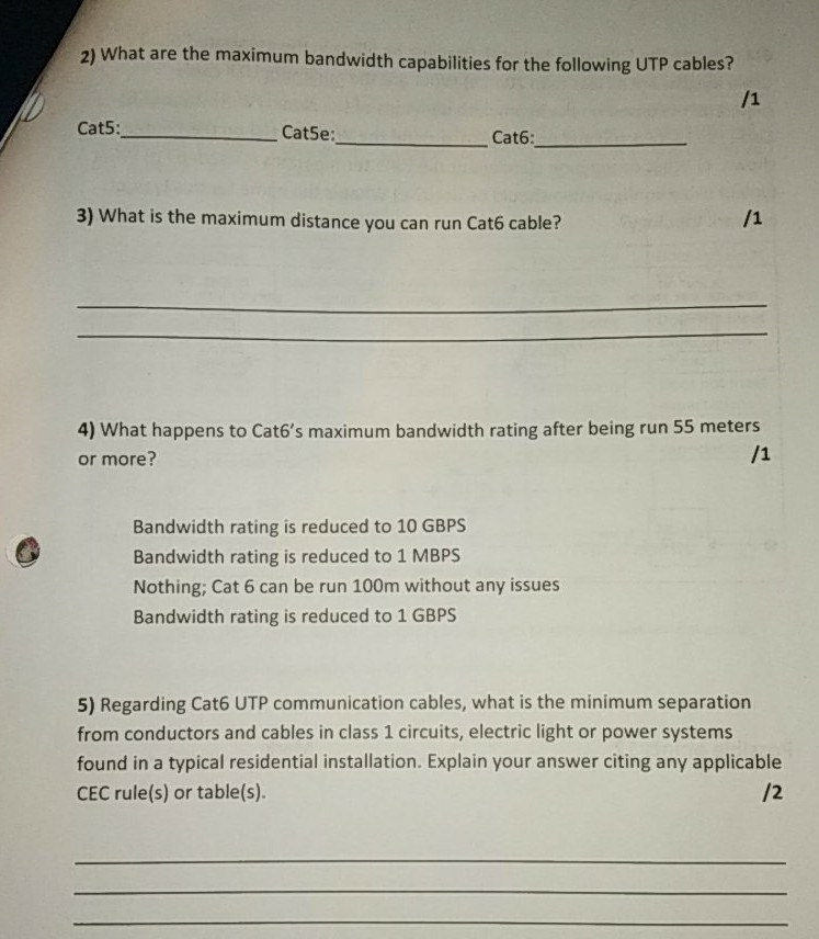 Solved QUESTIONS 1) What are the two main operating