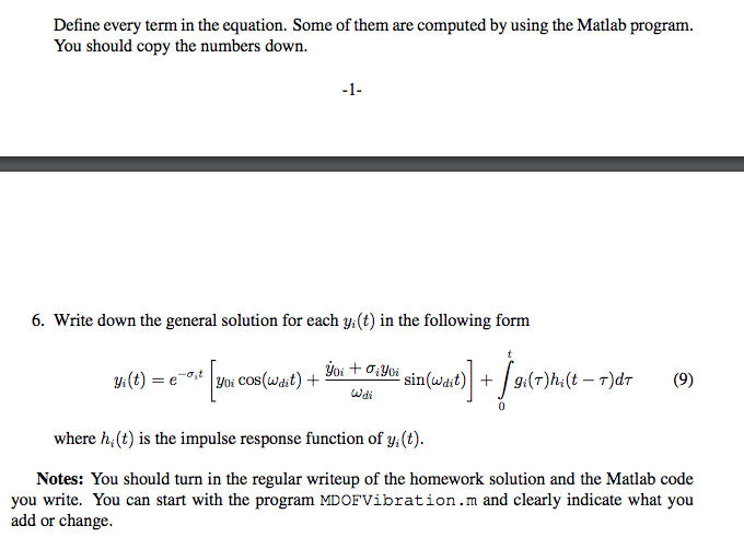 [50pt] Consider a multi-degree-of-freedom (MODF) | Chegg.com