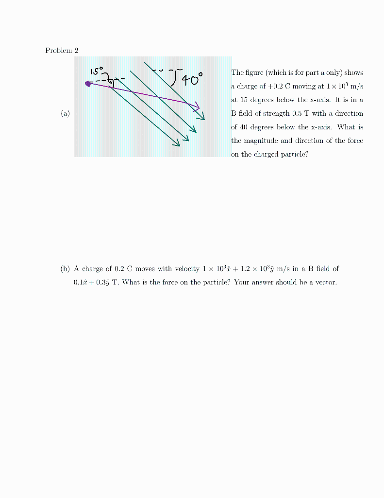 Solved Problemn 2 40° The figure (which is for part a only) | Chegg.com