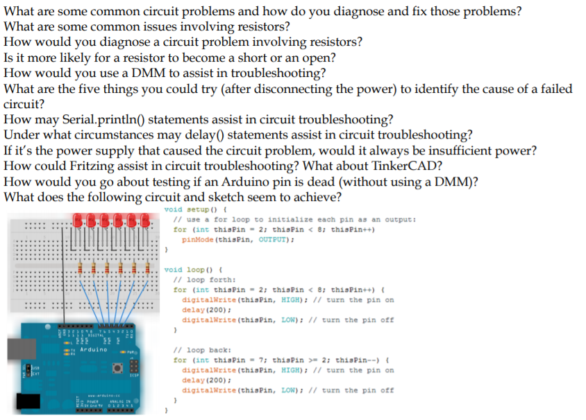 What are some common circuit problems and how do you Circuit Diagram