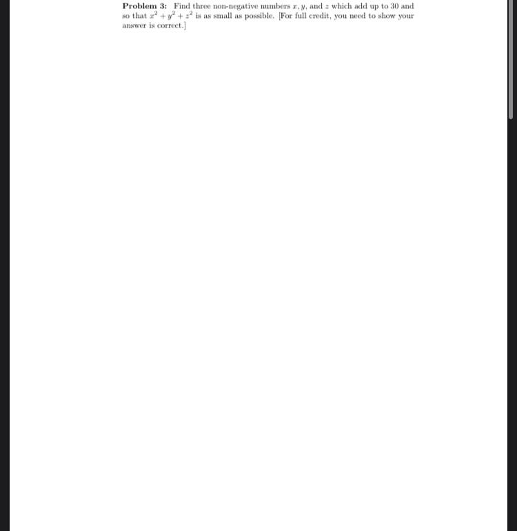 solved-problem-3-find-three-non-negative-numbers-x-y-and-z-chegg