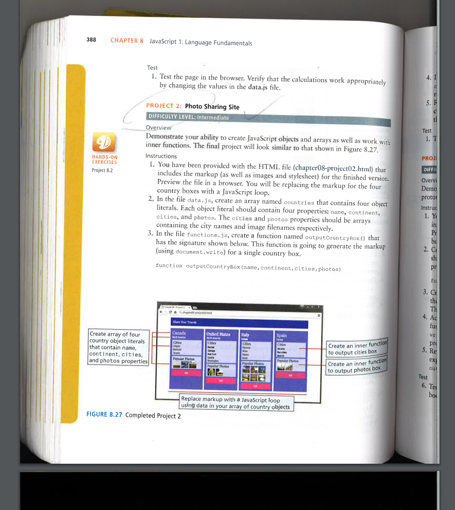 388 CHAPTER 8 JavaScript 1: Language Fundamentals | Chegg.com