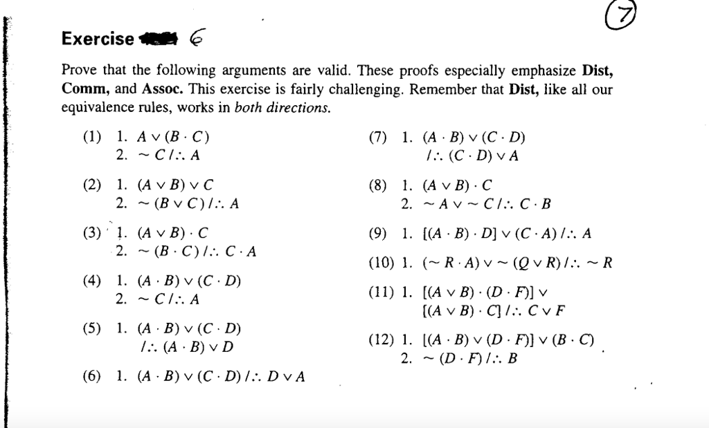 Solved Exercise E Prove That The Following Arguments Are | Chegg.com