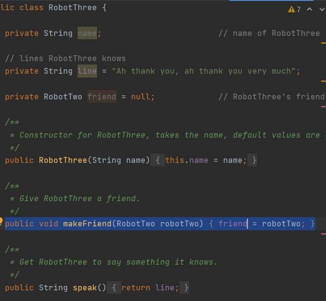 Some things to note: 1. In Robot.java , we want all | Chegg.com