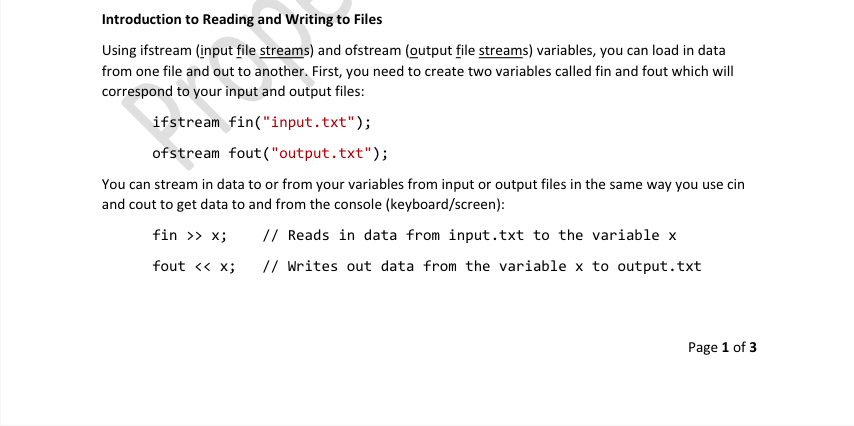 Solved Skills Required Read and write Files Work with arrays | Chegg.com
