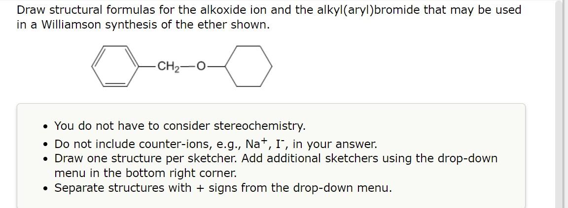 Solved Draw structural formulas for the alkoxide ion and the | Chegg.com