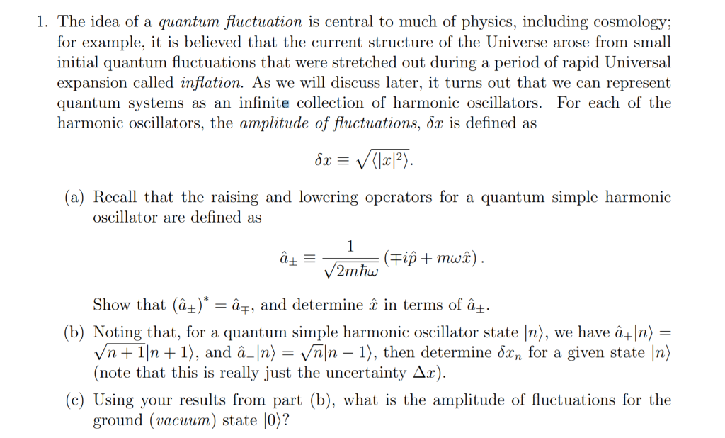 Solved Need The Answer For C 1 The Idea Of A Quantum Fl Chegg Com