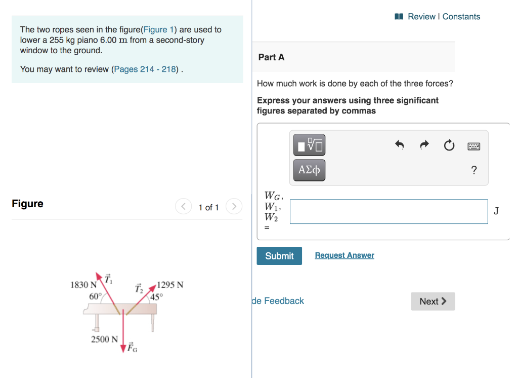 Solved Review Constants The two ropes seen in the | Chegg.com
