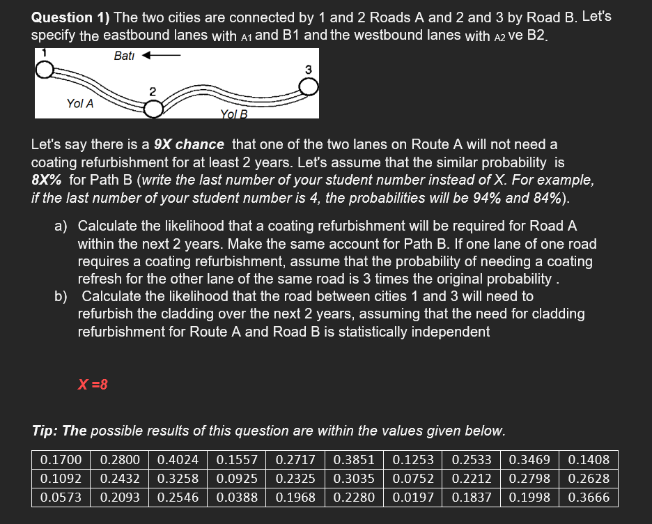 Question 1) The Two Cities Are Connected By 1 And 2 | Chegg.com