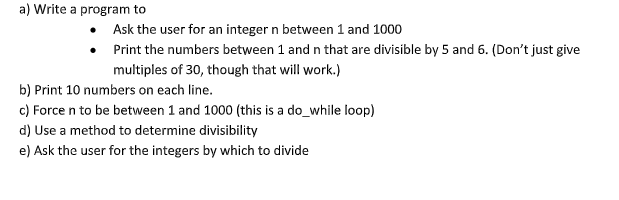 Solved a) Write a program to • Ask the user for an integer n | Chegg.com