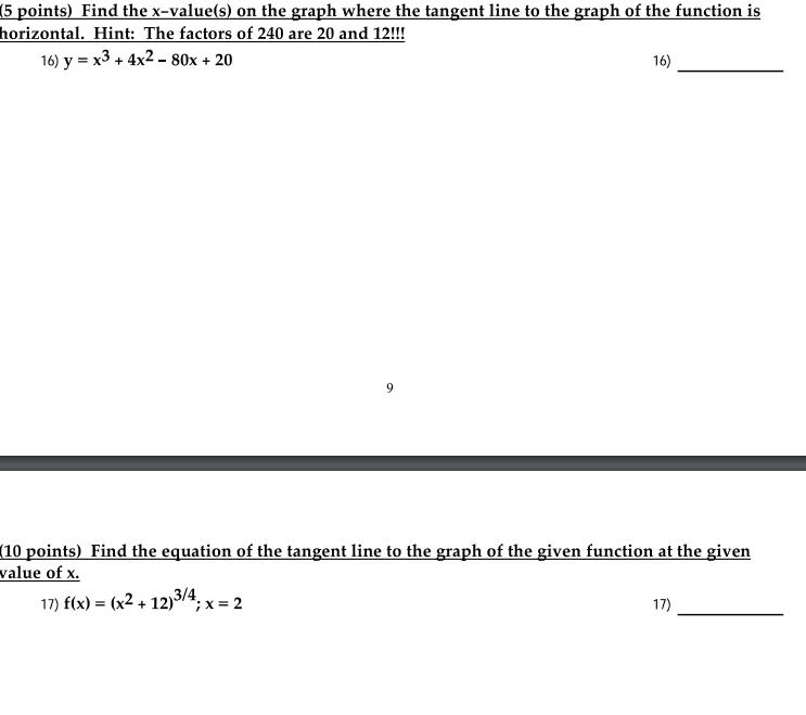 Solved (5 points) EXTRA CREDIT PROBLEM: Solve the problem. | Chegg.com