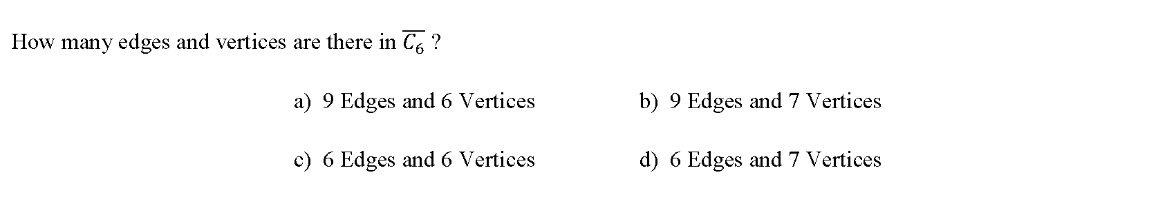 Solved How many edges and vertices are there in Co? a) 9 | Chegg.com
