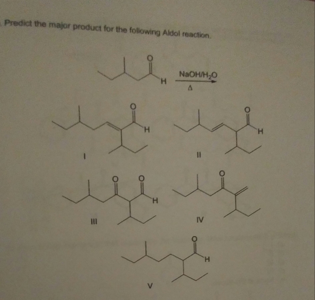 What Is The Product Of The Following Aldol Reaction