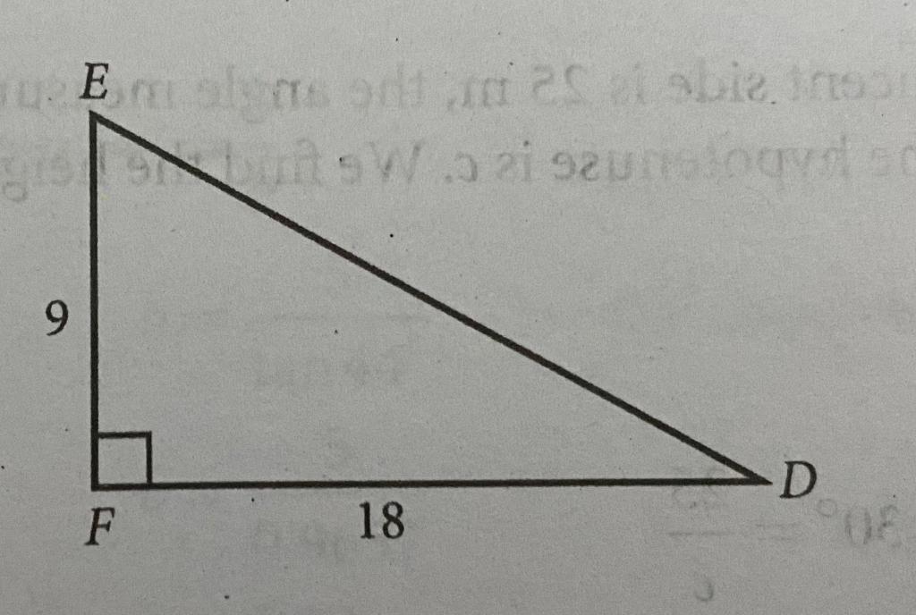 Parts of a Right Triangle