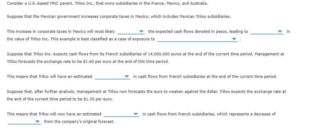 Solved 1. increase/decrease 2. a decrease/an increase 3. | Chegg.com