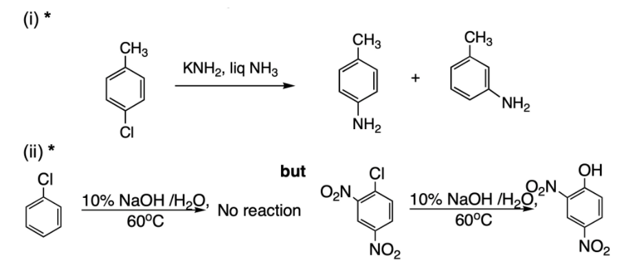 Solved (1) * CH3 CH3 CH3 KNH2, liq NH3 + NH2 CI NH2 (ii) * | Chegg.com