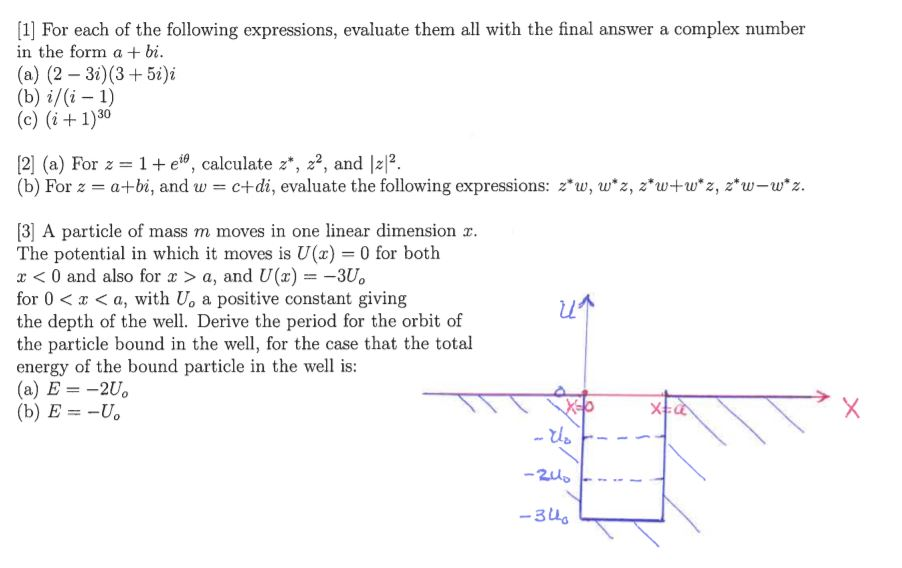 Solved 1] For each of the following expressions, evaluate | Chegg.com