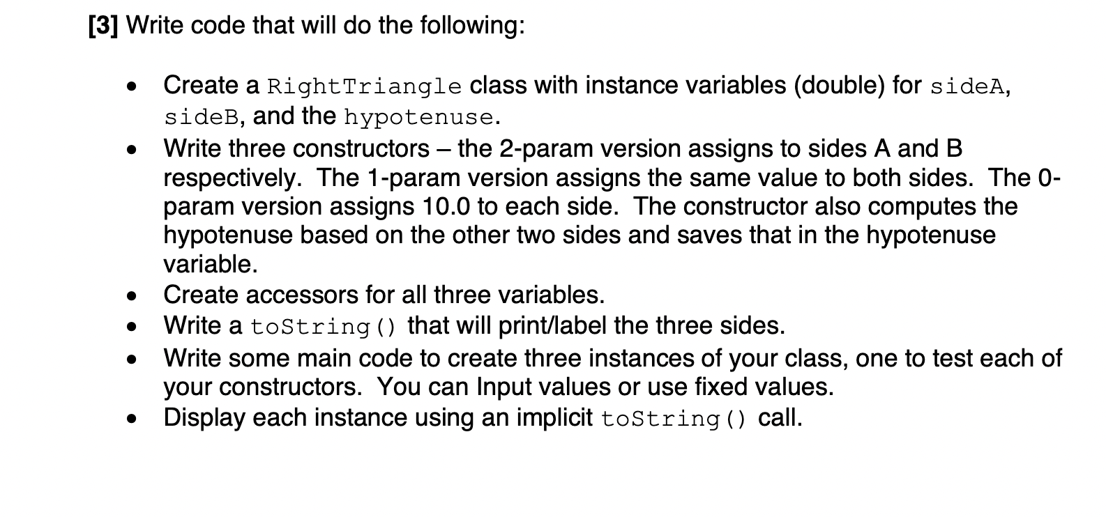 Solved [3] Write code that will do the following: - Create a | Chegg.com