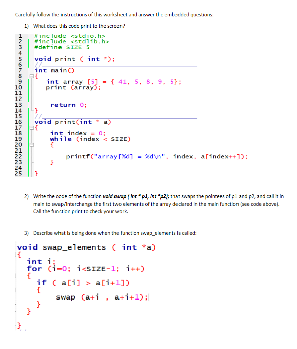 Solved Carefully follow the instructions of this worksheet | Chegg.com