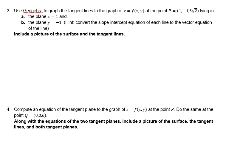 Solved 1. Use Geogebra to investigate the family of surfaces | Chegg.com