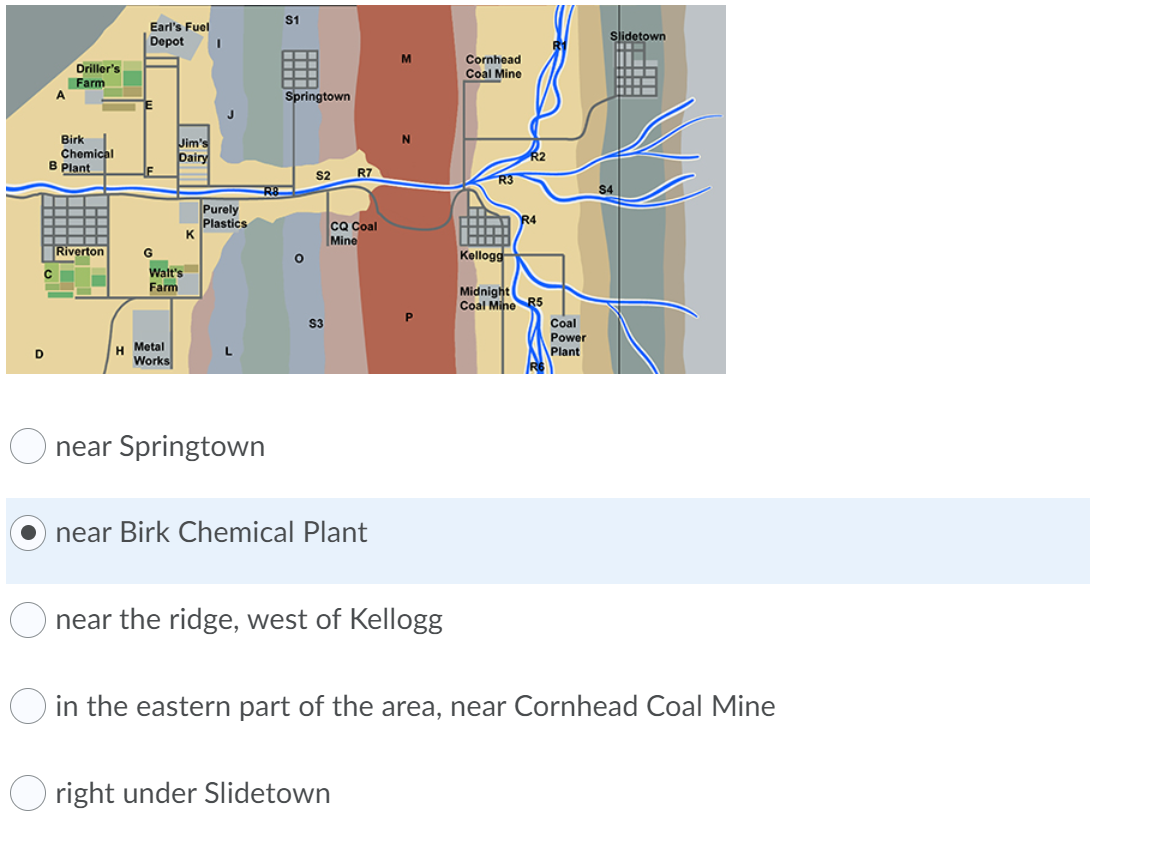 Solved Where does the water table have its lowest | Chegg.com