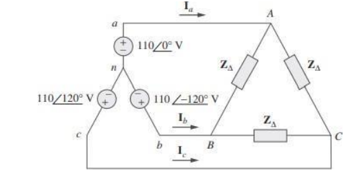 Solved 5. Determine the line and phase currents in the | Chegg.com