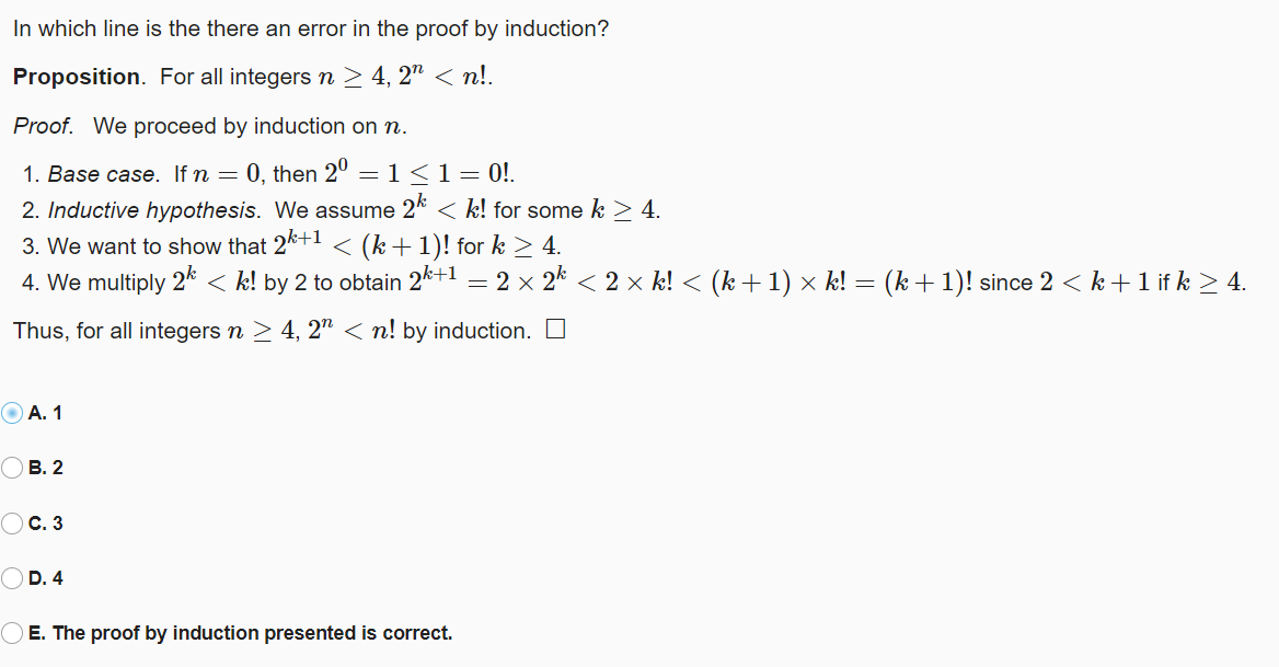Solved In which line is the there an error in the proof by | Chegg.com