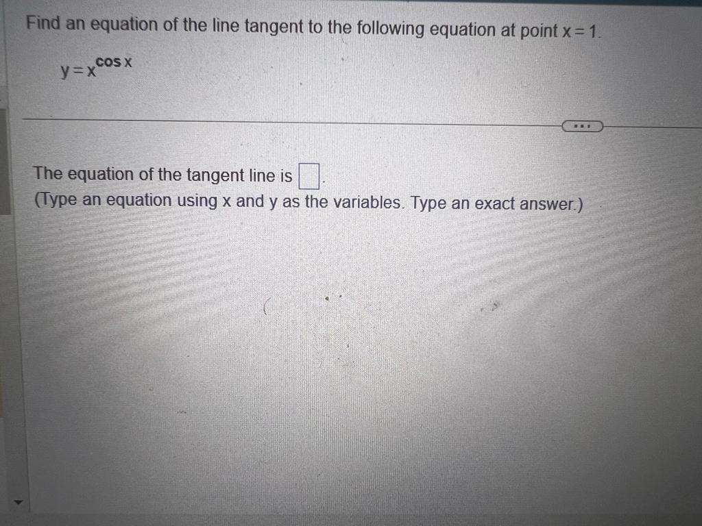 finding the equation of a tangent line at a point
