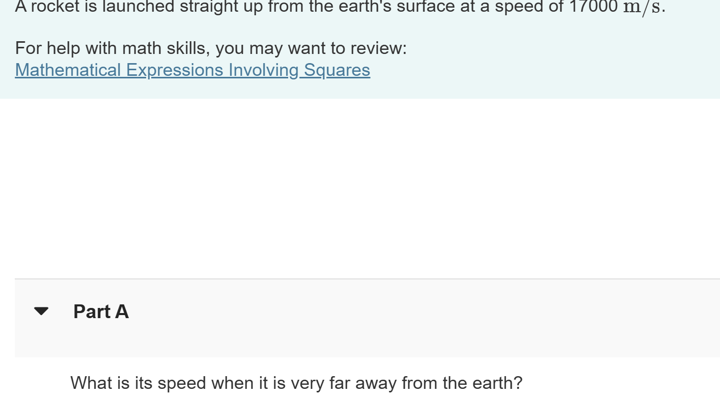 Solved A rocket is launched straight up from the earth's | Chegg.com