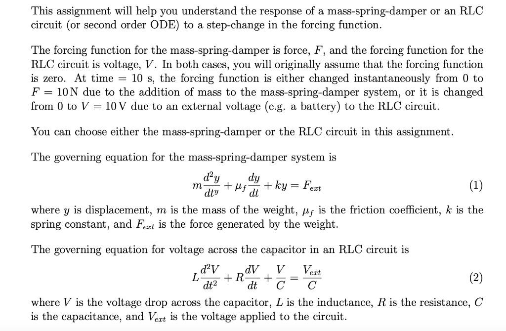 Solved This assignment will help you understand the response | Chegg.com
