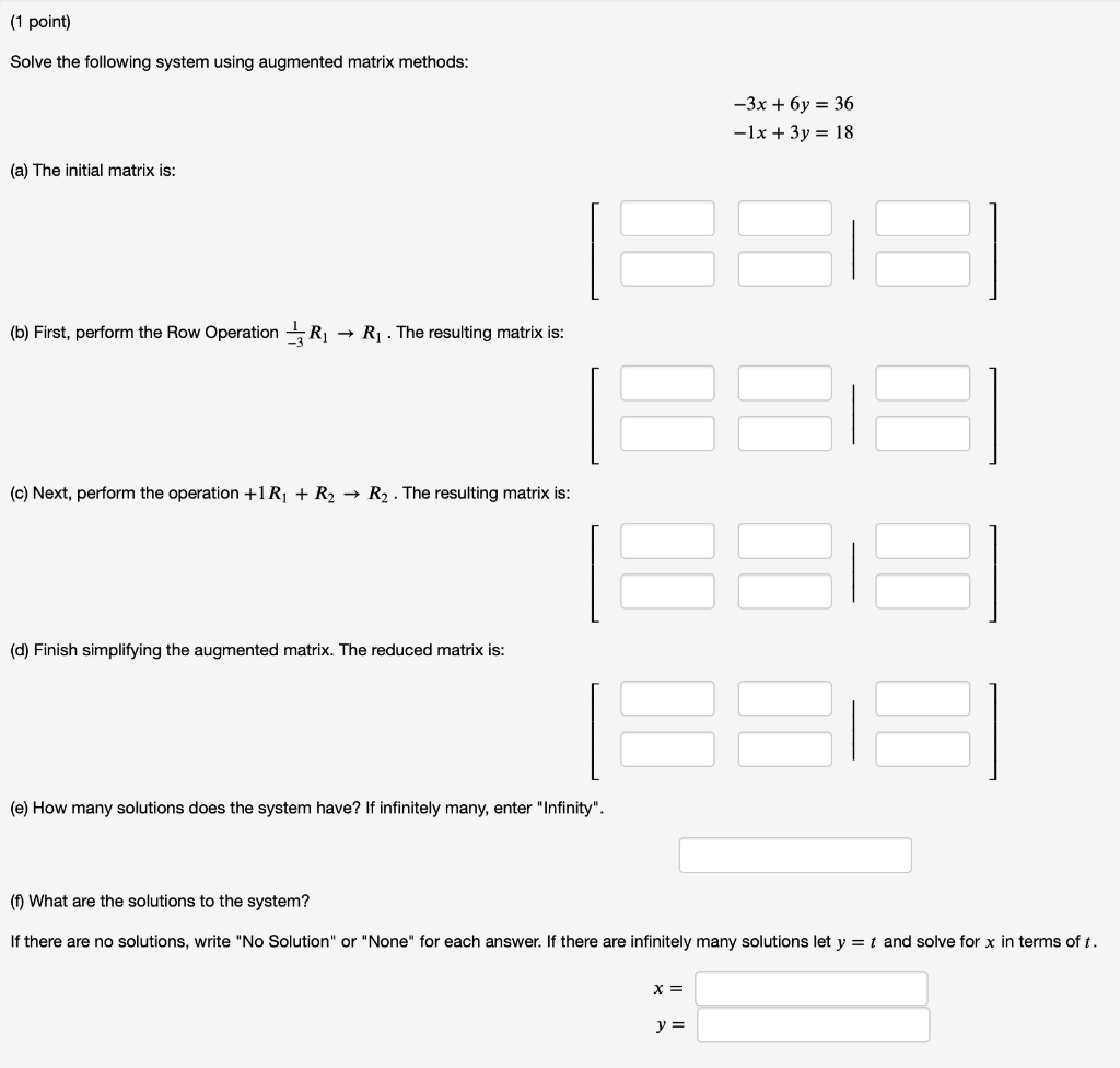 solved-solve-the-following-system-using-augmented-matrix-chegg