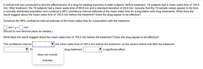 Solved A clinical trial was conducted to test the | Chegg.com