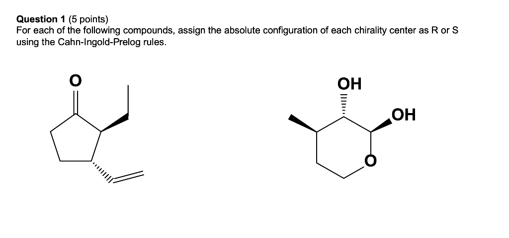 Solved Question 1 (5 points) For each of the following | Chegg.com