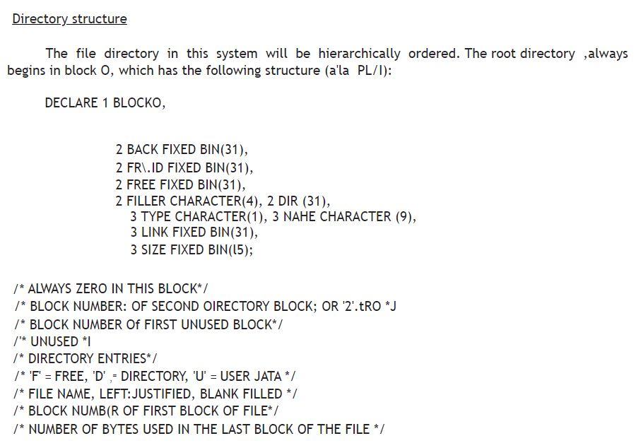 Solved File System Development Introduction In this | Chegg.com