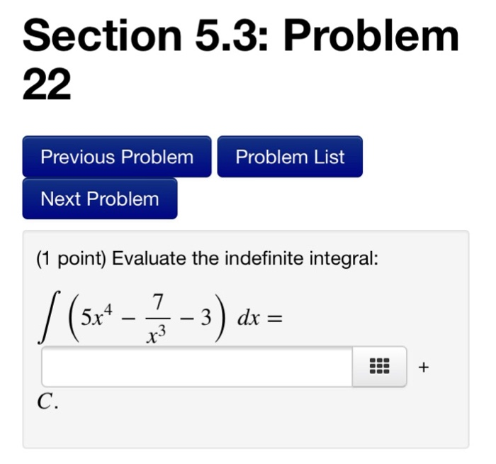 Solved Section 5.3: Problem Previous Problem Problem List | Chegg.com