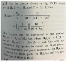 Solved 5.16 For the circuit shown in Fig. P5.15, when | Chegg.com