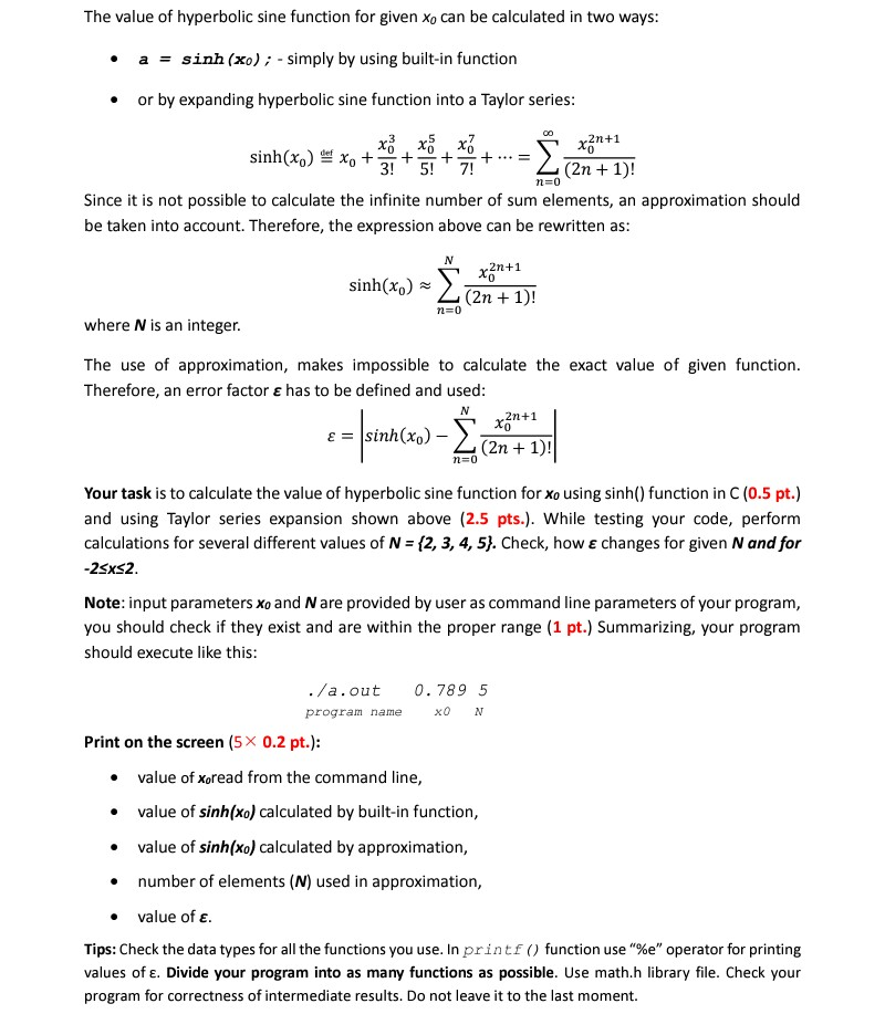 Solved C language ( the whole code must be in one source