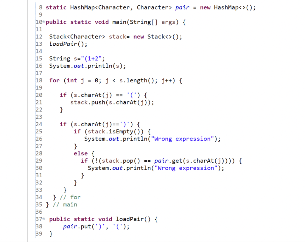 Solved The following program is to test math expressions for | Chegg.com