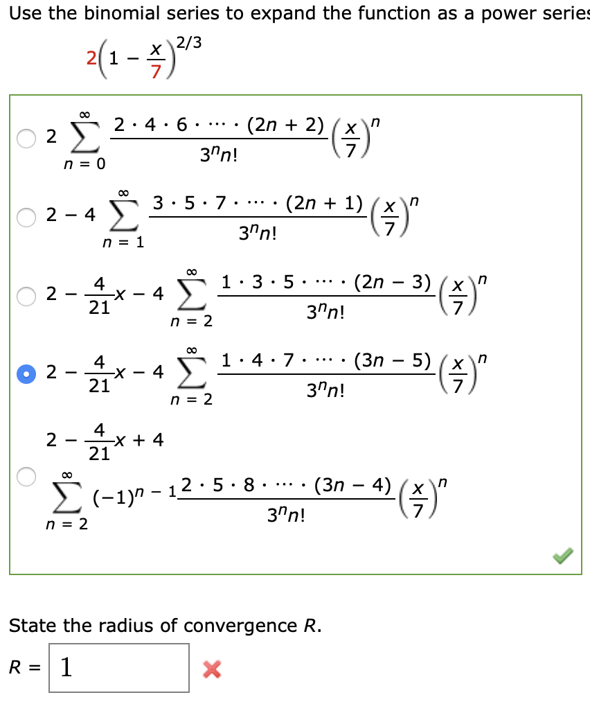 Solved Use The Binomial Series To Expand The Function As A 