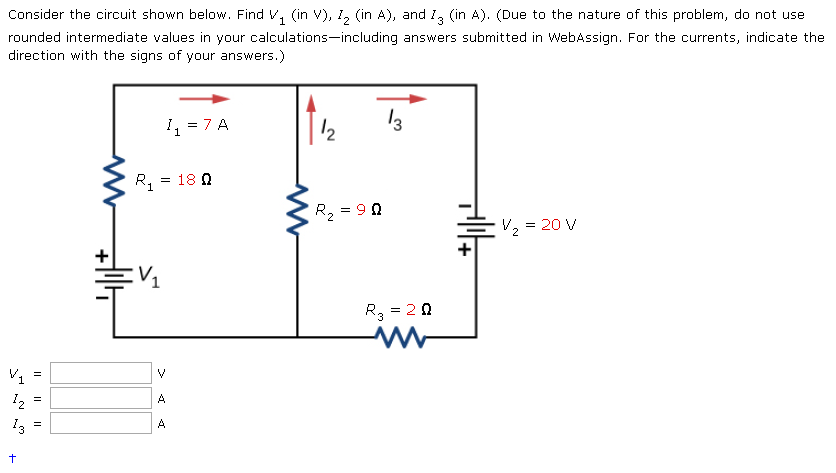 Solved Consider the circuit shown below. Find V, (in V), 1, | Chegg.com