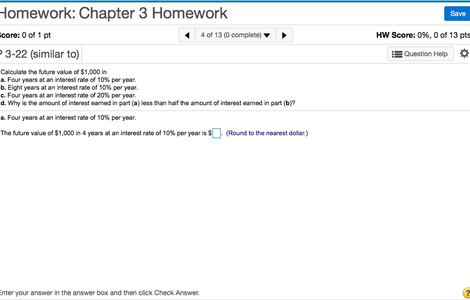 Solved Homework: Chapter 3 Homework Save Score: 0 of 1 pt 4 | Chegg.com