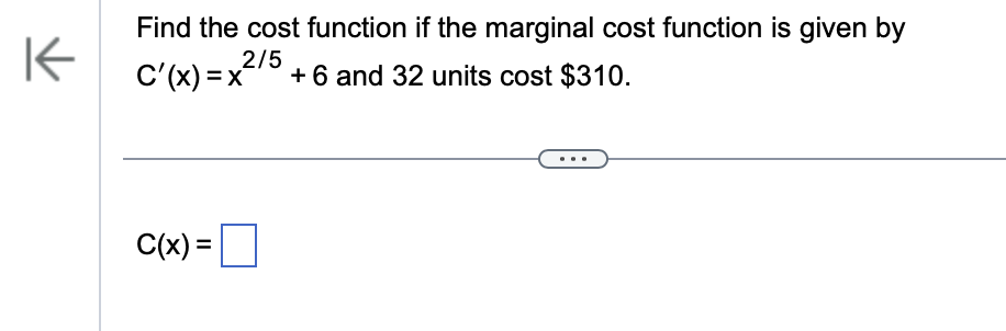 Solved Find the cost function if the marginal cost function | Chegg.com