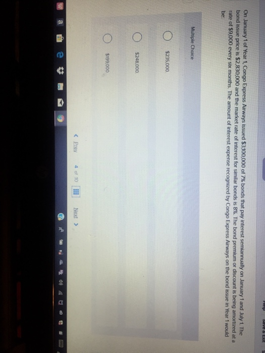 Solved On January 1 of Yean Congo Express Airways issued