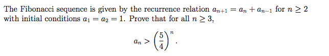 Solved The Fibonacci sequence is given by the recurrence | Chegg.com