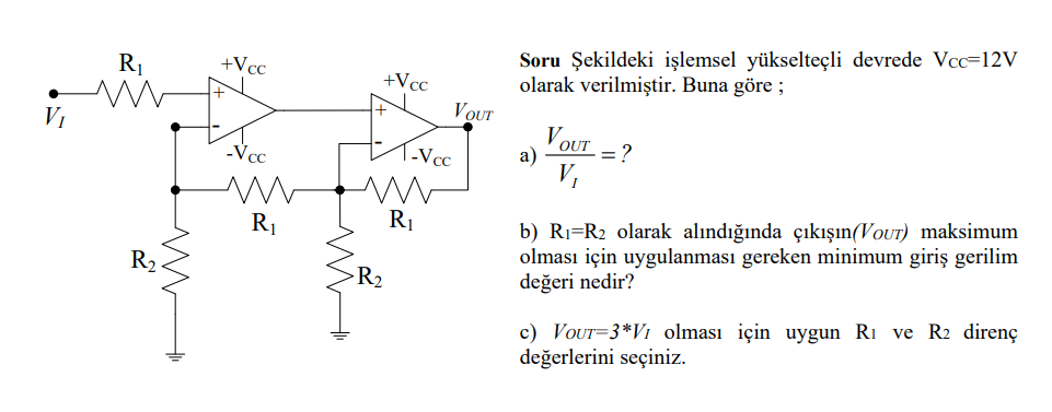 Solved In the operational amplifier circuit shown in the | Chegg.com