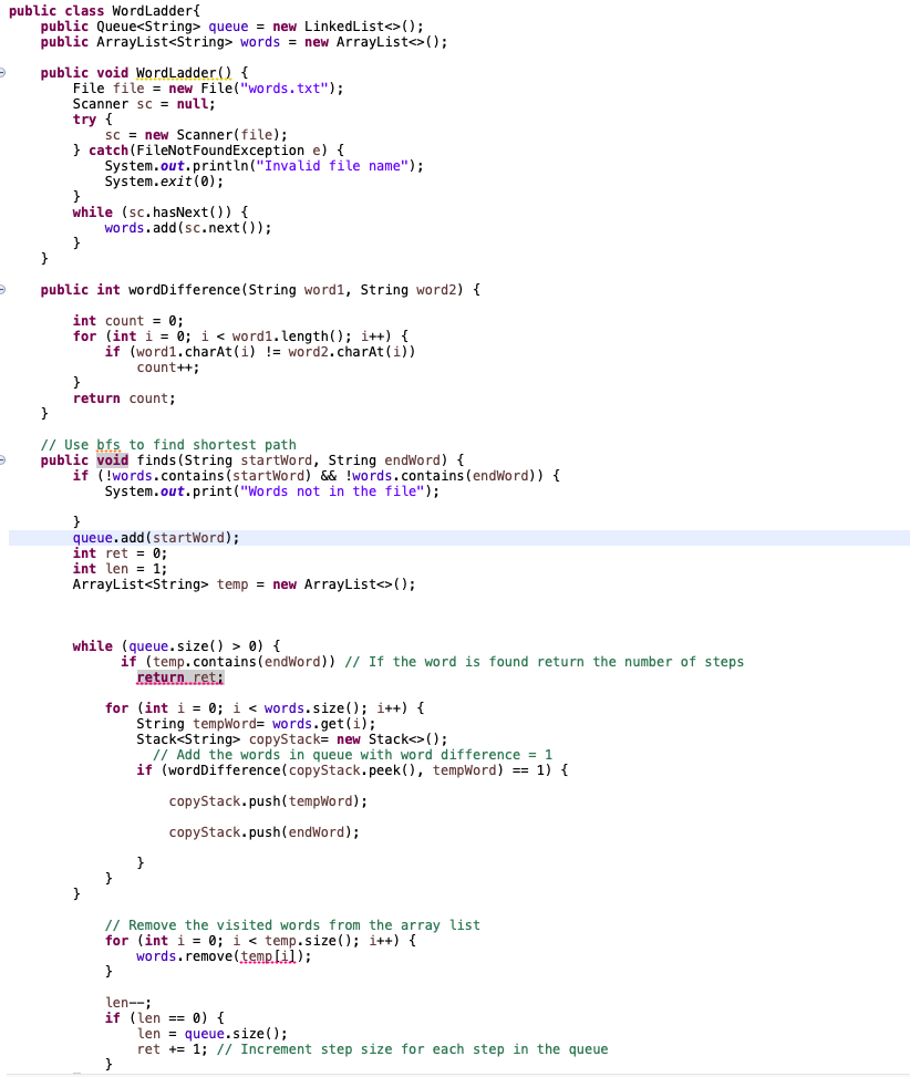 Solved I need help with the second method on my code here in | Chegg.com