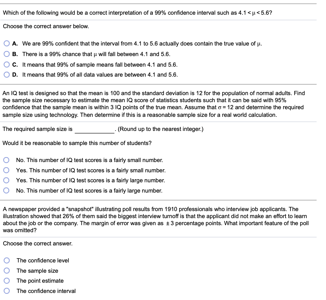 Solved Which of the following would be a correct | Chegg.com