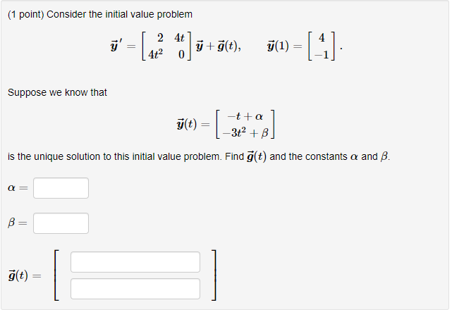 Solved Consider The Initial Value Problem Y 24t24t0 Y Chegg Com