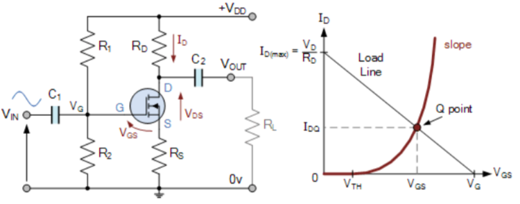 N mosfet усилитель схема